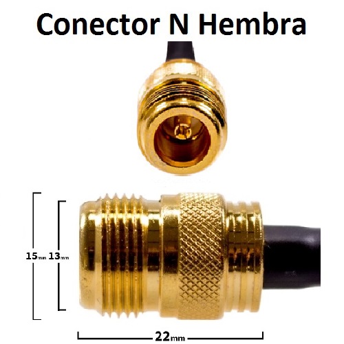 Wonect CONECTOR N HEMBRA