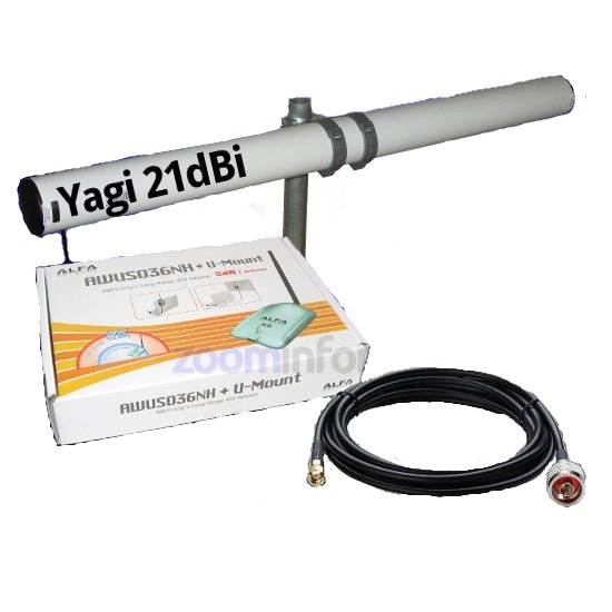 ALFA NETWORK AWUS036NH YAGI 21DBI