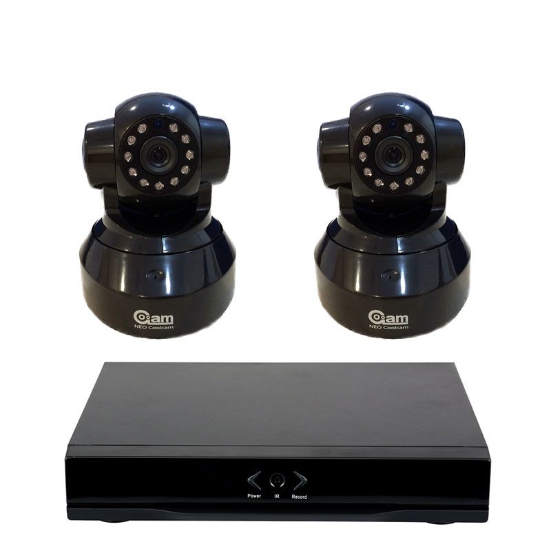 Kit Grabador NVR Wanscam HL0162 con 2 Camaras IP Neo NIP 20 N