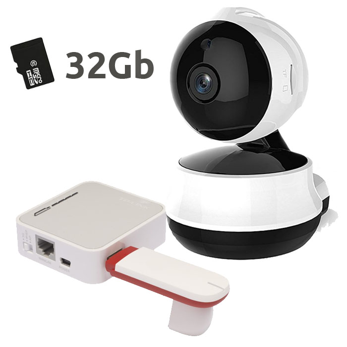 NeoCoolCam NIP 61GE Camara IP WiFi Interior Memoria 32Gb Router Modem USB 3G