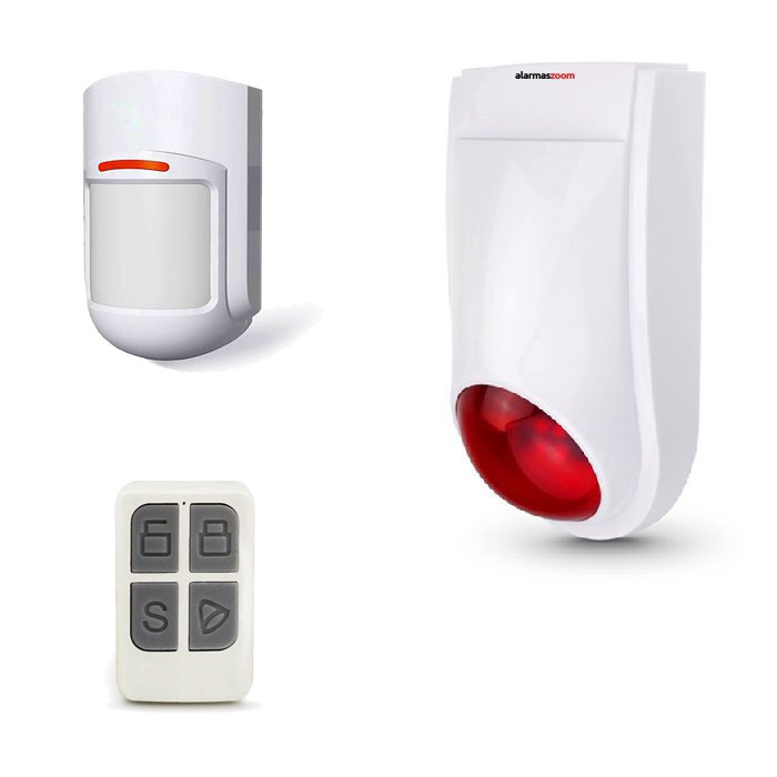 Sirena exterior Detector movimiento mando armado