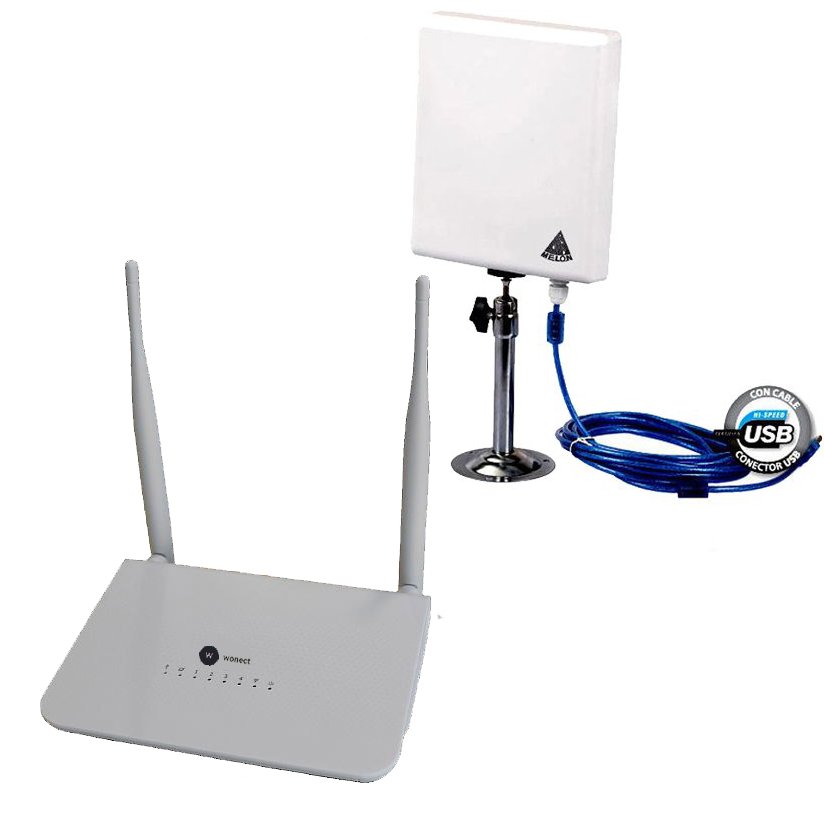 Router Wonect R658 Repetidor con antena WiFi USB Ralink N519 Ralink 3070