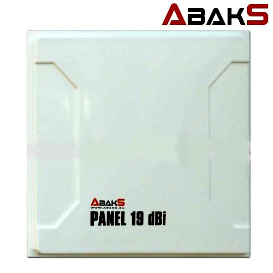 Abaks Panel 19dBi Antena WiFi Exterior Conector N Hembra