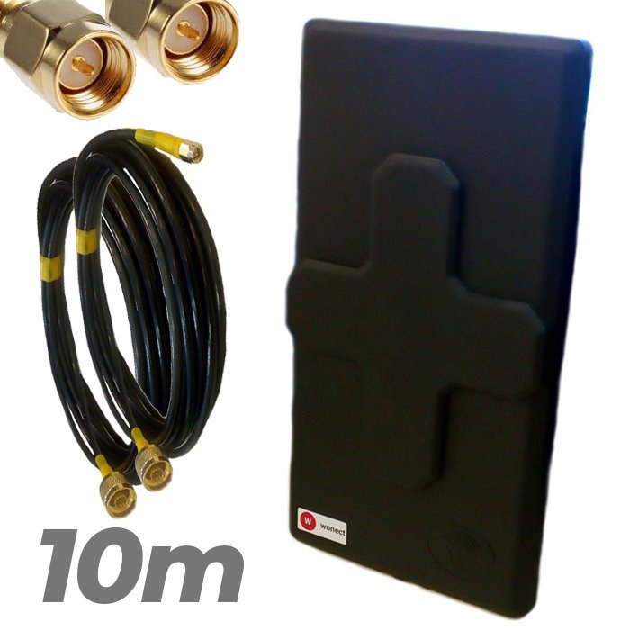 WONECT 4G-50dBi-N-Negra-10m