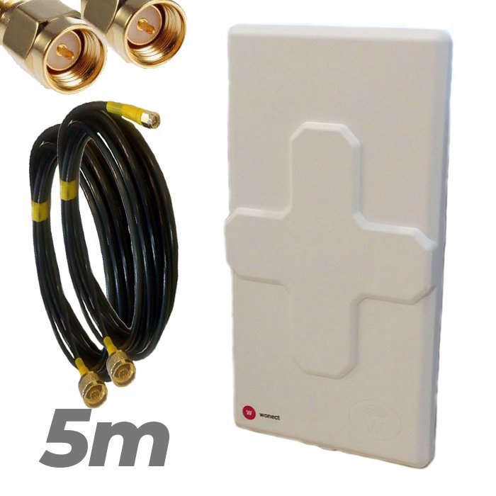 WONECT 4G-50dBi-N-Blanca-5m