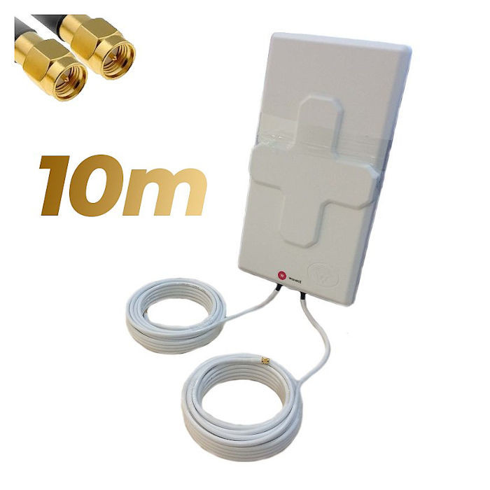 Wonect 4G-50DBI-BLANC-10M-R