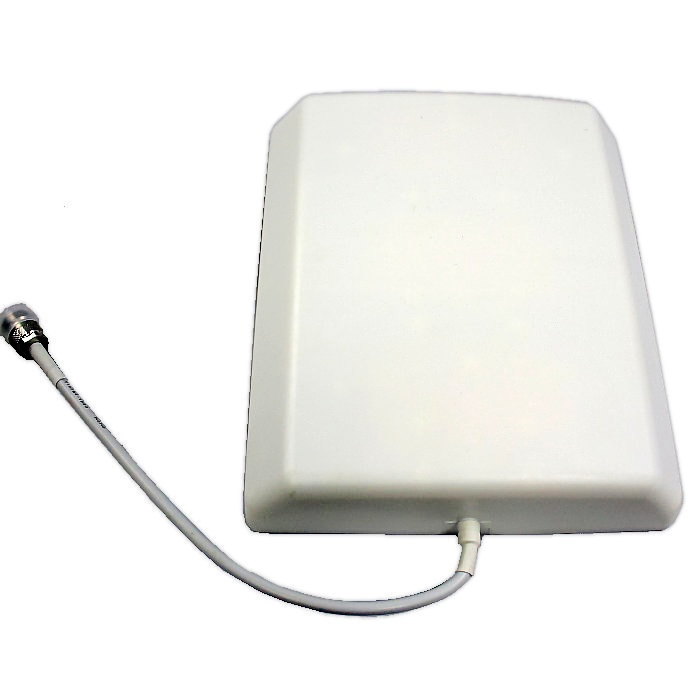 Antena Multibanda Panel 10DBI Exterior WiFi 3G GSM Fijacion sobre pared Conector N