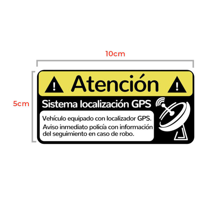 Alarmas-zoom Pegatina GPS