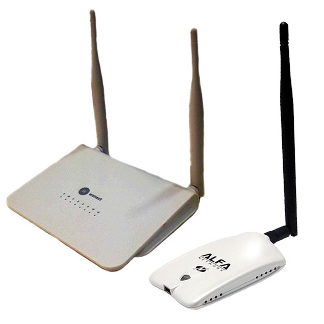 Wonect R658A Router repetidor USB Antena WiFI ALFA AWUS036NHR Realtek