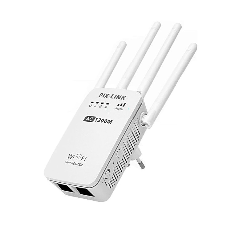 Repetidor WiFi PixLink AC05 Compatible AC1200 Router Doble Banda