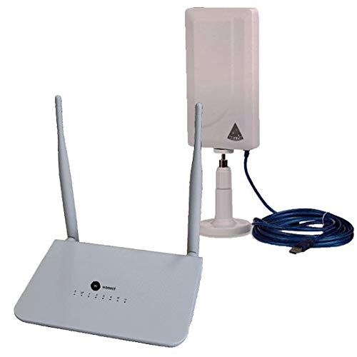 KIT ROUTER Wonect R658a CON RECEPTOR WIFI USB N89 10 METROS