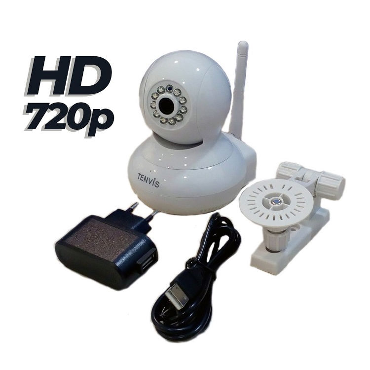 Tenvis T8818 W Camara IP WiFi T8818 videovigilancia HD 720p Blanca