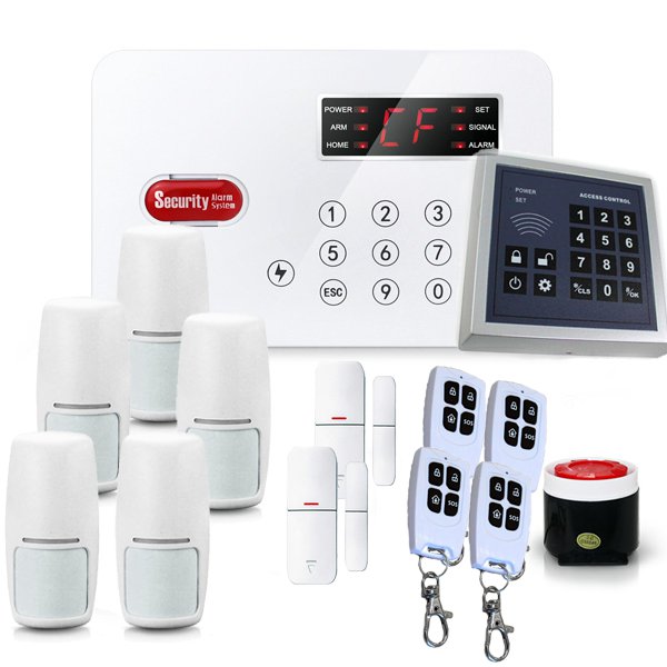 Pack L1-3 Alarma de seguridad con pantalla de 50 zonas inalambricas con conexion telefono con teclado para desarmado