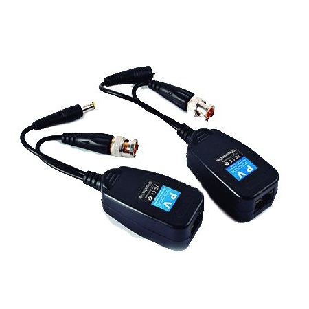 Adaptadores Video Balun Cable BNC RCA Alimentacion Camaras CCTV