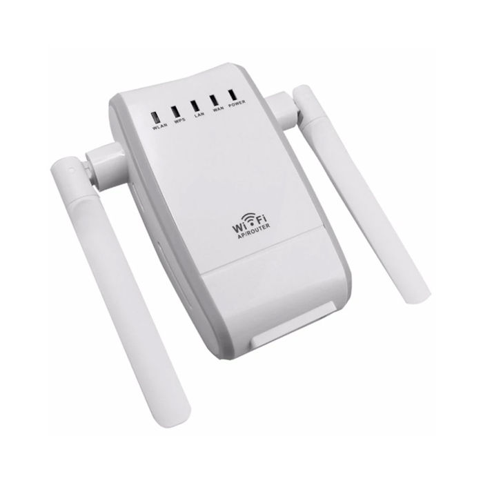 Repetidor WiFi WR0U5 Amplificador doble antena