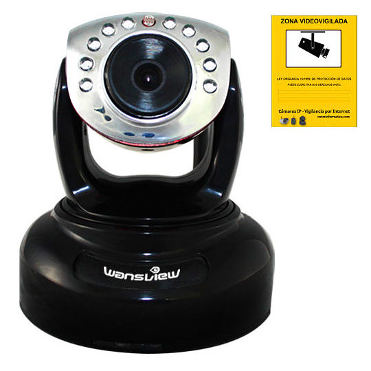 Wansview NCM625GB IP WiFi HD Ranura Memoria Grabacion Deteccion movimiento en Camaras Interior