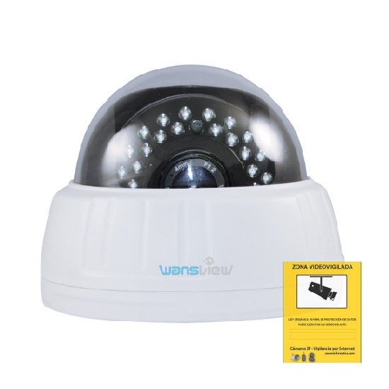 Wansview NCM627P Camara Vigilancia IP Domo Techo HD 720p DDNS