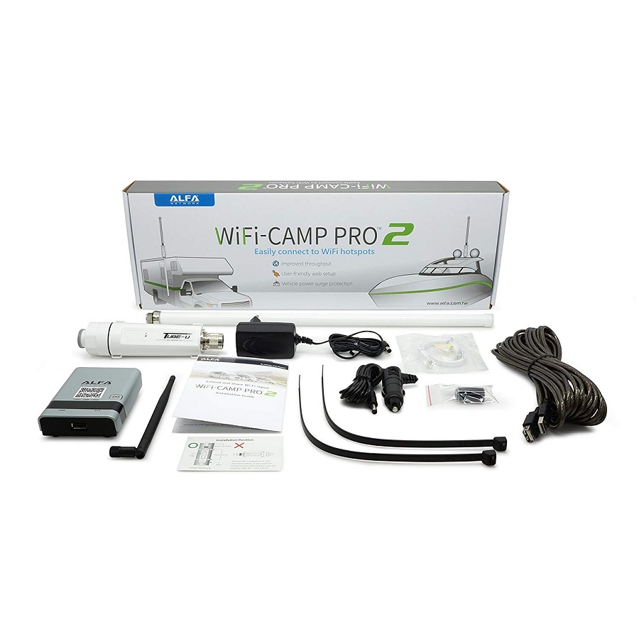 ALFA WiFi Camp Pro 2 Recibe y repite redes WiFi campings