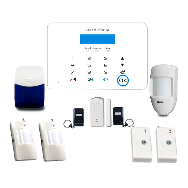 Alarma Hogar K5 Kit GSM Alarma seguridad casa oficina 2 Detectores movimiento