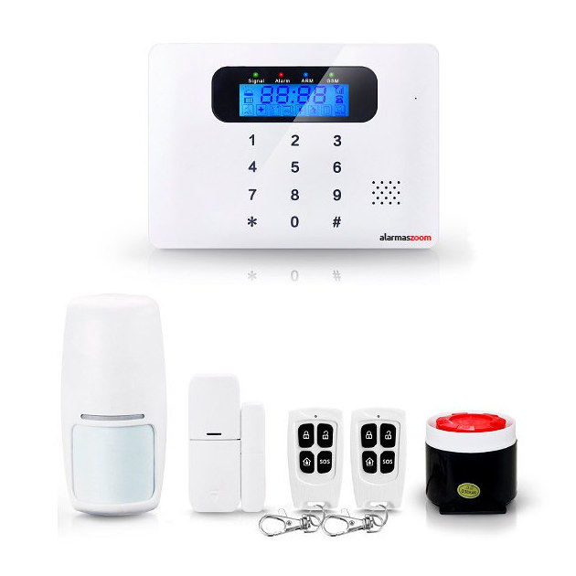 Alarma Hogar AZ021 Reacondicionada GSM teclado Castellano Sin Cuotas Control remoto APP