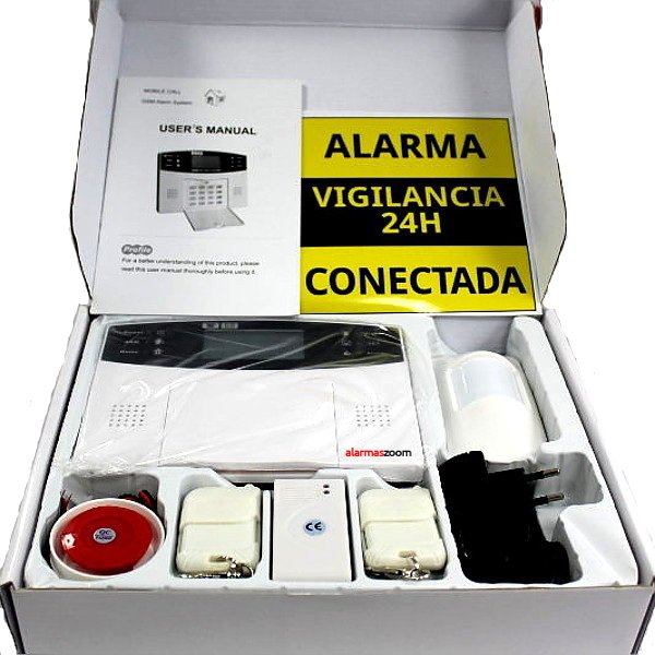 ALARMA CASA HOGAR CASA VOCES ESPANOL CASTELLANO GSM INALAMBRICA ALTA SEGURIDAD CON DISPLAY TECLADO Y LCD