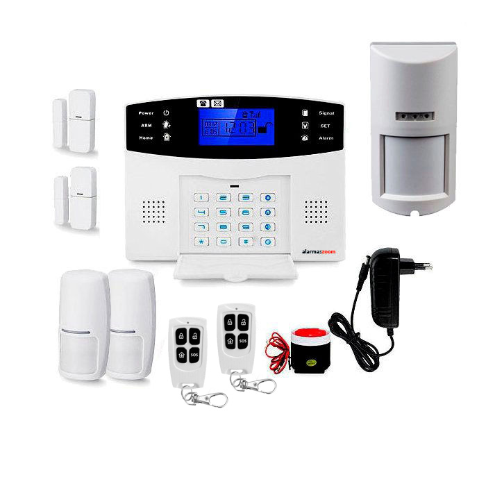 Kit Alarma Hogar AZ017 GSM Camara de vigilancia interior 3 Detectores  movimiento 38