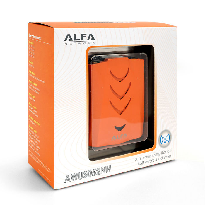 ALFA AWUS052NH Antena WiFi dual largo alcance 5Ghz Ralink RT3572