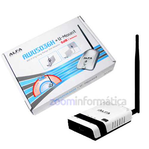 repetidor de senal wifi ALFA R36 AWUS036H USB amplificador para chipset realtek 