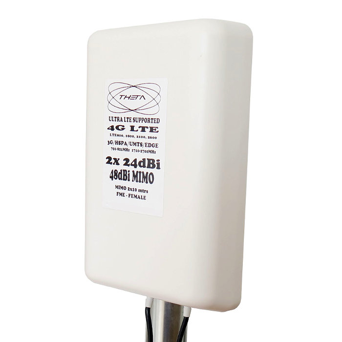 Antena 4G 48DBI LTE UMTS 3G exterior con conector FME multibanda cable 10 metros