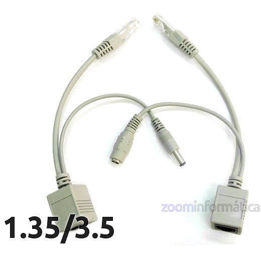 Cable poe pasivo para camara ip