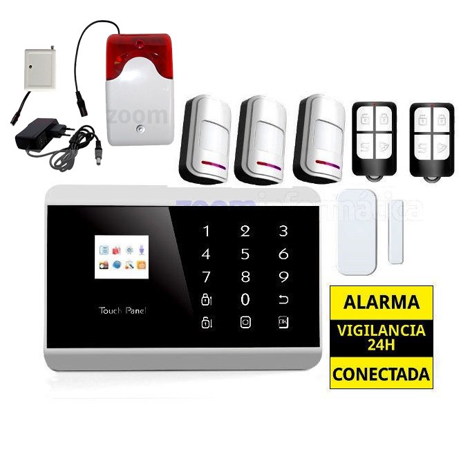 Alarma Hogar GSM Castellano sin cuotas Sirena inalambrica exterior AZ013 6