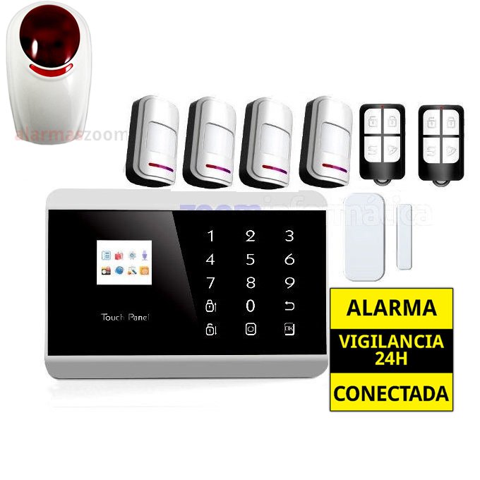 Alarma Hogar GSM Castellano sin cuotas 4 Detectores movimiento AZ013 7