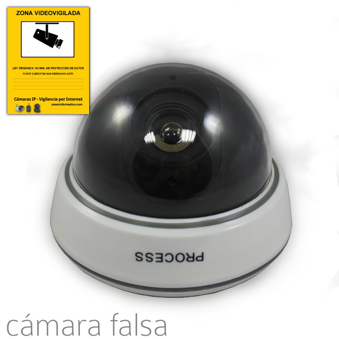 CAMARAS TECHO VIGILANCIA IP FALSA BLANCA IMITACION DISUASORIA CAMERA domo CARTEL REGALO