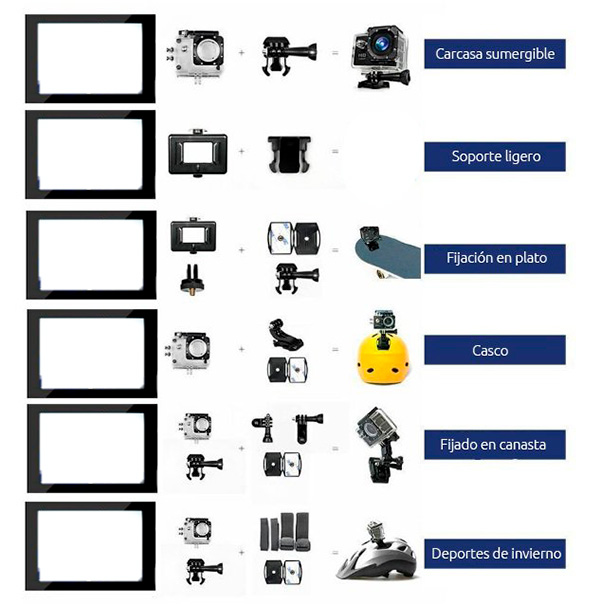 Wonect CAMARA DEPORTIVA 1080P