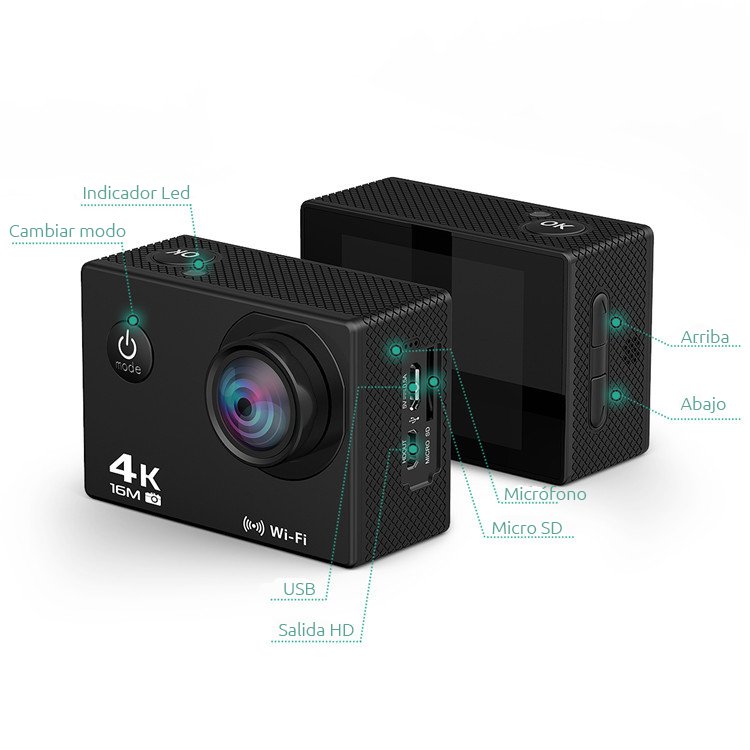 Wonect CAMARA DEPORTIVA 4K