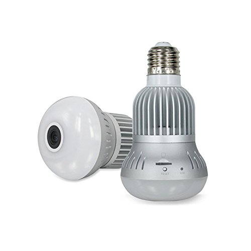 1pc Cámara De Bombilla De Luz 1080P, Cámara De Seguridad De Bombilla De Luz  Con Focos, Cámara De Vigilancia Panorámica De 355° De /inclinación, De