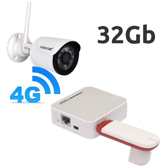 Camara vigilancia exterior con Router 4G USB Vision Remota en Camaras IP Exterior