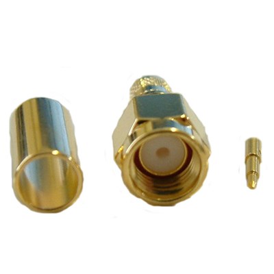 conector SMA crimpable H155 RF240 LMR200 macho rpsma