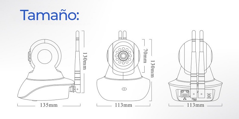 Tamano-Camara-IP-WiFi