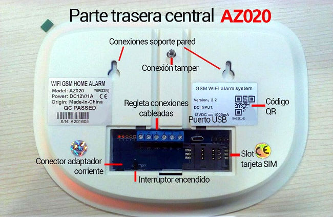 Central alarma WiFi AZ020