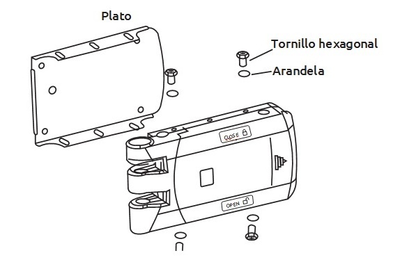 Kit Cerradura puerta inalambrica anti vandalica Mando distancia d3