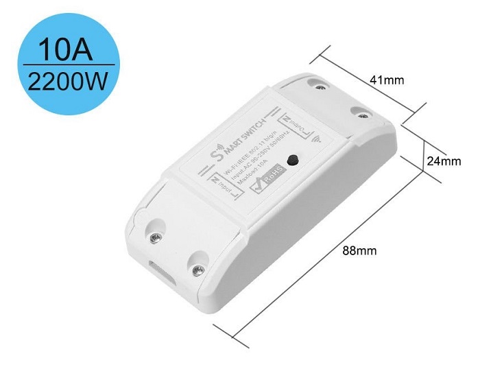 Interruptor WiFi 1 Canal Mando a distancia RF 433Mhz