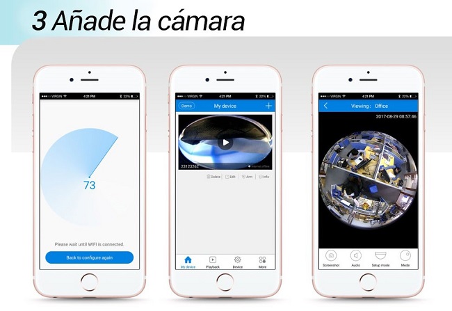 Camara ip panoramica exterior