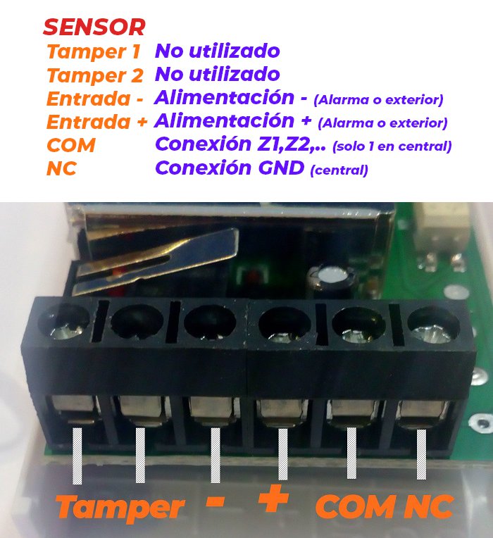 Conexiones-detector-pir-cableado