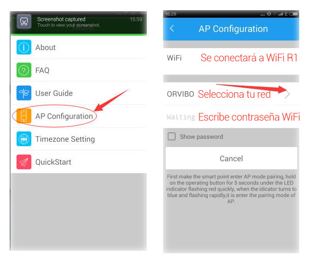 Instrucciones Orvibo WiWo R1 Modo AP