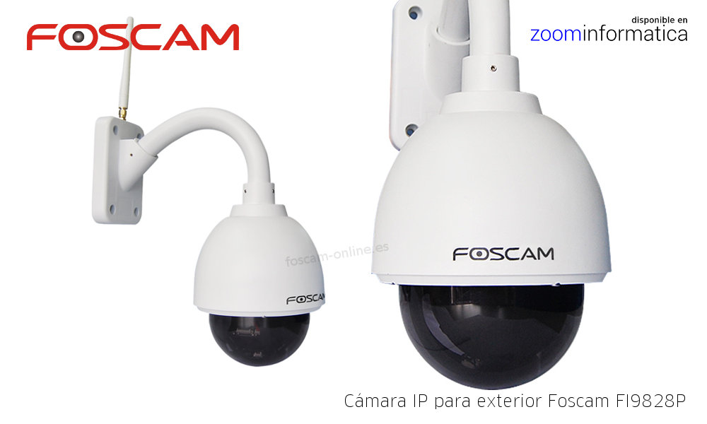 templado Melodrama ocio Foscam FI9828P Camara de seguridad IP WiFi exterior motorizada Alta  resolucion HD P2P en Camaras IP Exterior