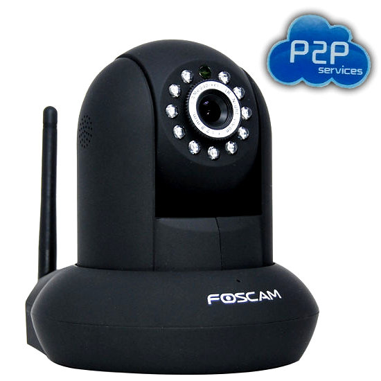 Foscam FI9831P B Camara IP Negra HD 960p P2P H264 WiFi Aviso Deteccion movimiento - Envios desde España