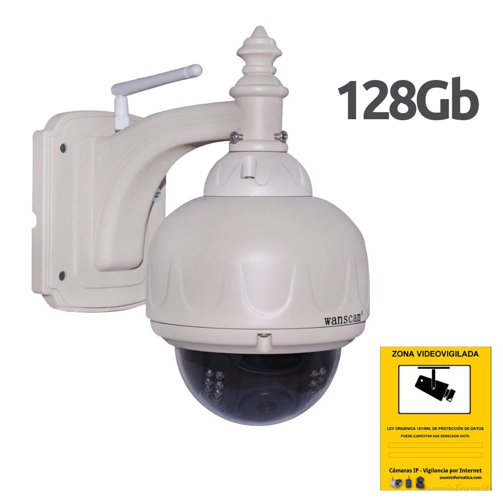 Wanscam HW0038 Camara de seguridad IP WiFi motorizada HD memoria 128Gb