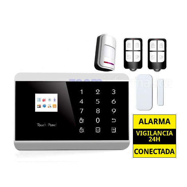 Kit De Alarma Inalambrica GSM SMS Seguridad Casa/Oficina/Tienda Control Remoto Castellano