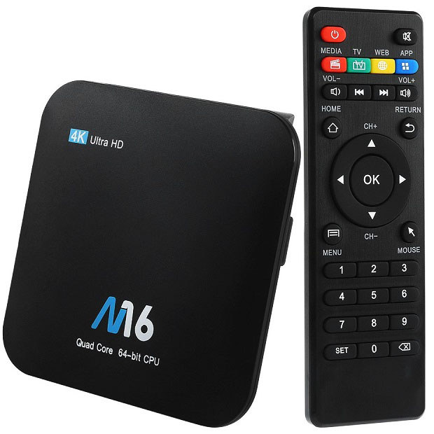 Android TV M16 4K TVBox Android Amlogic S905X 16Gb